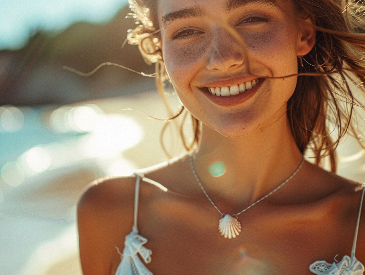 collier coquillage